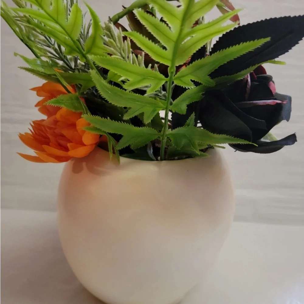 2022 Hyde Eek White Skull Succulent Plant Flower Ghoulish Garden Halloween